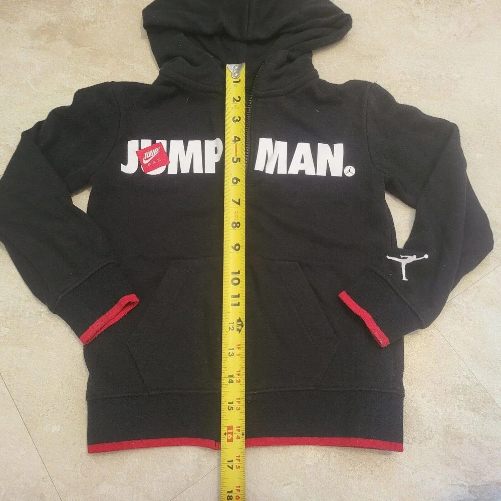 VTG Nike‎ Air Jordan Boys 4-5 Years Kids Zip Jumpman Sweatshirt Hoodie Youth